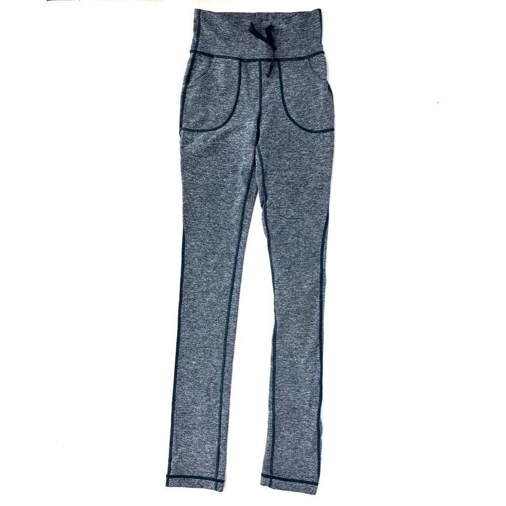 Lululemon‎ All Day Lounge Pant Size 4 Heathered Teal Joggers Pockets Luon Soft